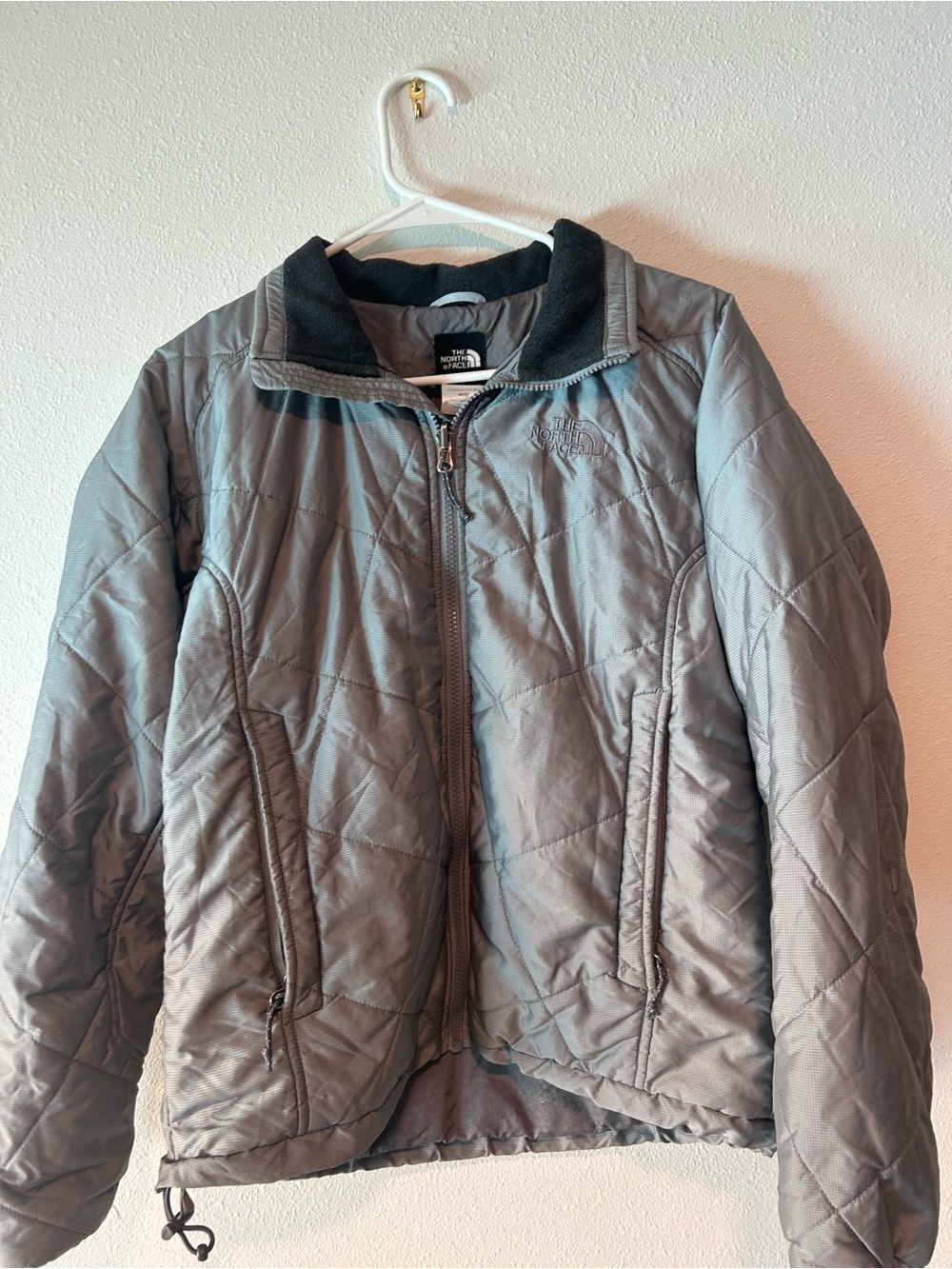 The North Face Women's Quilted Gray Puffer Jacket
